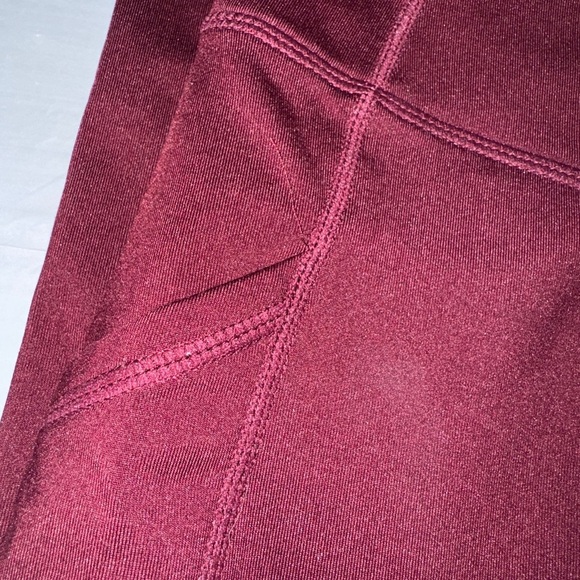 Baleaf Maroon Active Leggings - Picture 2 of 5
